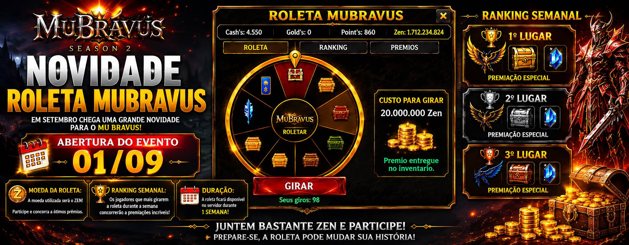 ROLETA MU BRAVUS 